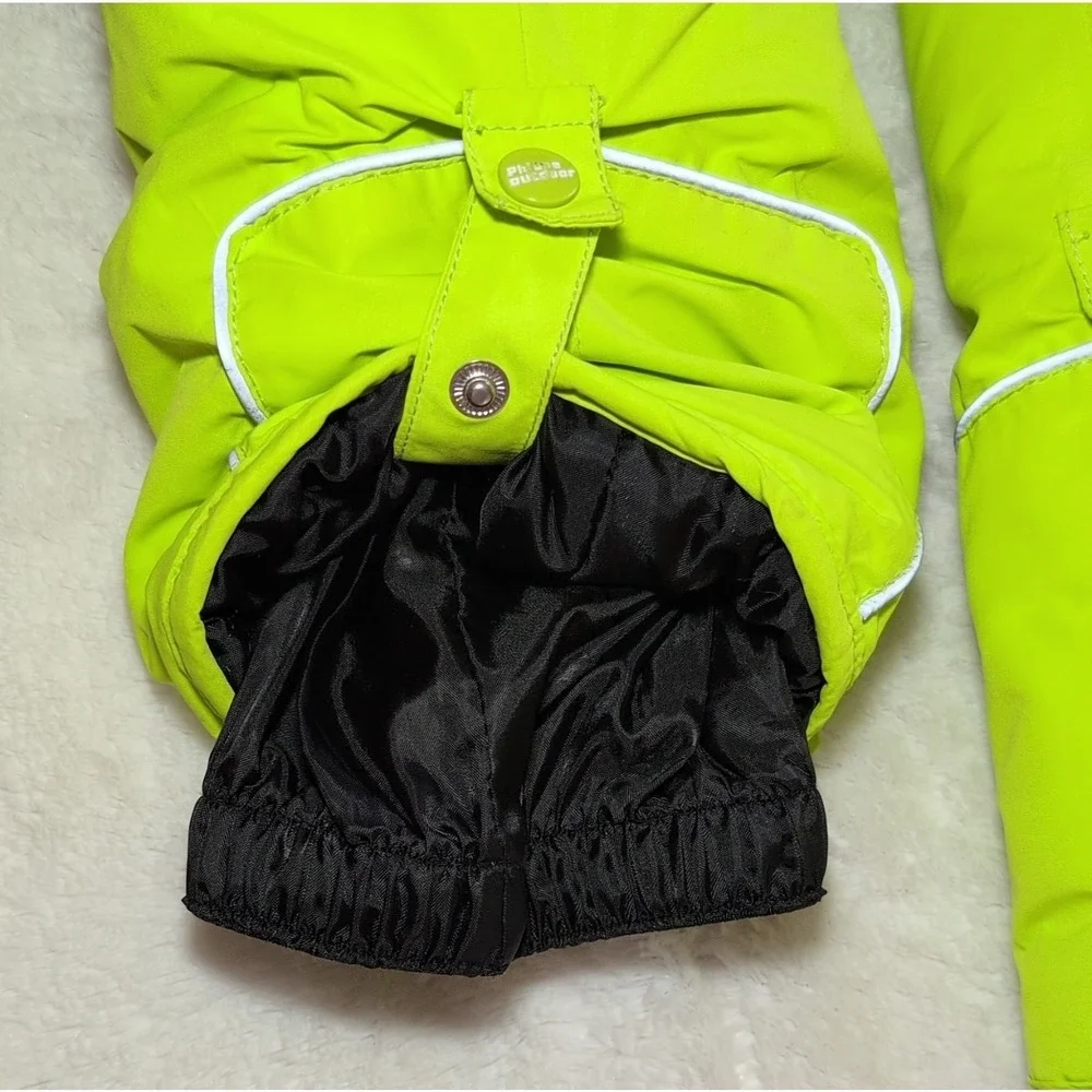 Phibee Kids Snow Bib Pants Yellow Waterproof Lined Size 116/122 Winter Sports